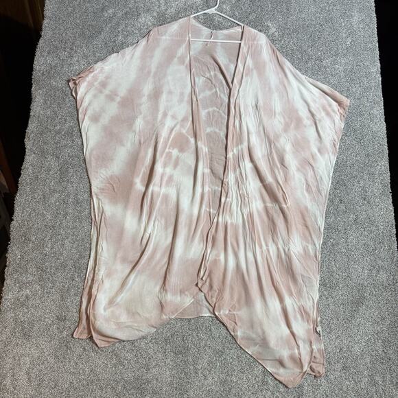Boho Kimono Duster Shibori Tie Dye Womens One Size Flowy Romantic Chic Ethereal - Picture 1 of 5